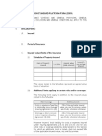 London Standard Platform Form 2009