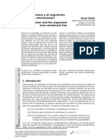 El Antropocentrismo y El Argumento de Los Vinculos Emocionales Oscar Horta