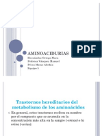 AMINOACIDURIAS