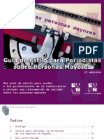 Guía de Estilo para Periodistas Sobre Personas Mayores