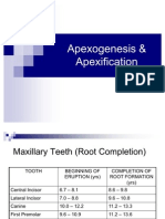 Apexogenesis & Apexification