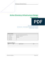 Active Directory Infrastructure Design Document