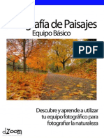 Fotografía de Paisajes (Equipo Básico)