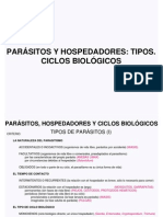 Tema 5 - Tipos de Parásitos y de Hospedadores