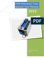 M1000 Automatic Electric Tape Dispenser Manual