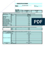 Fm26 Especificaciones