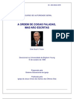 A Ordem Das Coisas Faladas Mas Nao Escritas