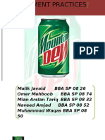 Marketing Management of Mountain Dew