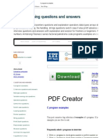 C Program Examples