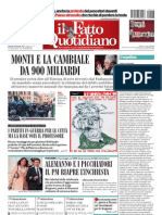 Il Fatto Quotidiano 26 01 12