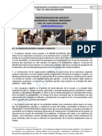 Profesionalidad Del Docente: ¿Sacerdocio, Trabajo o Profesión?