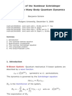 Derivation of The Nonlinear SCHR Odinger Equation From Many Body Quantum Dynamics