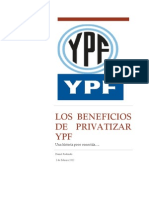 Los Beneficios de Privatizar YPF