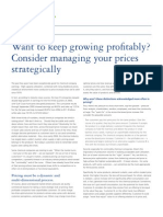 Want To Keep Growing Profitably? Consider Managing Your Prices Strategically