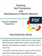 Earthing, Safety Precaution and Maintenance