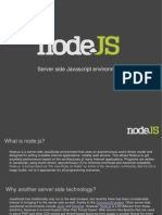 Server Side Javascript Environment