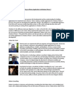 Porting I Phone To Windows Phone 7