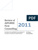 AIPGMEE 1st Counselling 2011