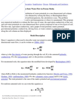 Steady-State Water Flow in Porous Media: Hillel, 1982