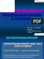 EnTREPRENEURSHIP-Emerging Opportunities & Challenges