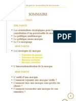 Gestion Portefeuille Des Marques