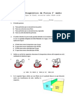 Prueba de Diagnóstico Física 2° Medio