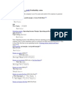 Profitability Ratios: Gross Margin