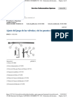 Ajuste Del Juego de Las Válvulas y de Los Puentes de Válvulas