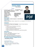 Resume of Civil Engineer Usman Zafar