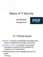 Basics of IT Security: Compiled By-Parag Amin