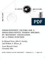 Stress-Intensity Factors For A Single-Edge-Notch Tension Specimen by Boundary Collocation of A Stress Function