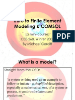 Intro To Finite Element Modeling and COMSOL