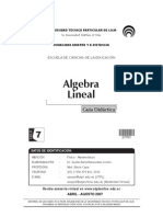 Algebra Lineal - Guía Didáctica