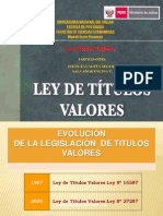 Ley de Titulos Valores