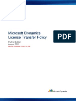 Microsoft Dynamics Transfer Policy