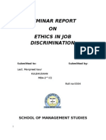 Ethics in Job Discrimination