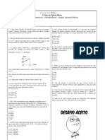 Lista - Carga e Corrente Elétrica