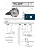 Variable Vane Pumps: 1 P V 2 V 3 - / RA01MC A 1