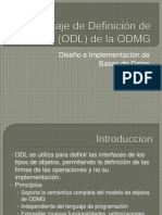 Lenguaje de Definición de Objetos (ODL)