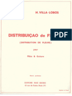 Villa-Lobos - Distribution de Fleurs, For Flute & Guitar (Max Eschig)