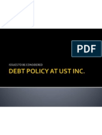 Debt Policy at Ust Inc