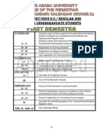 Academic Calendar