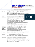 Ben Heisler Job Resume