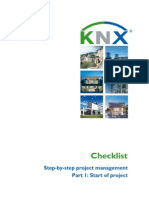 KNX Checklist Project Start en Screen