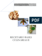 Recetario Bases Culinarias II Imprimir