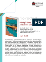 Psicología Clínica 2a. Edición. Fundamentos Existenciales