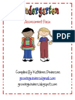 Kindergarten Assessment Pack