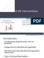 CH 5 - Role Focused OD Interventions