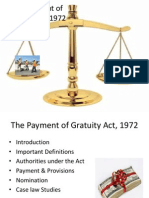 The Payment of Gratuity Act 1972