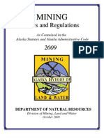 Alaska Mining Laws & Regulations Booklet